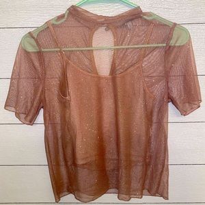 Sparkly sheer shirt